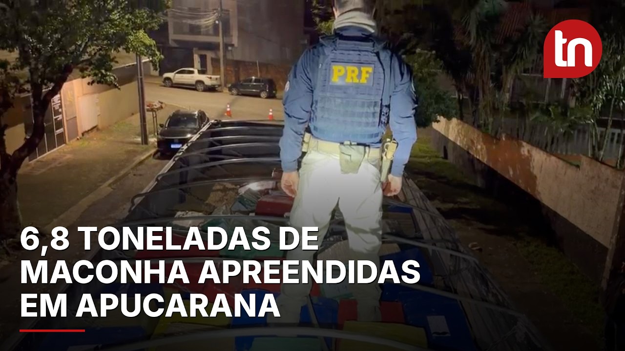 Motorista é preso com 6,8 toneladas de maconha em Apucarana