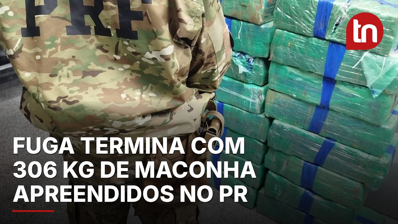 Motorista tenta fugir de fiscalização na PR-510 e é preso com 306 kg de maconha