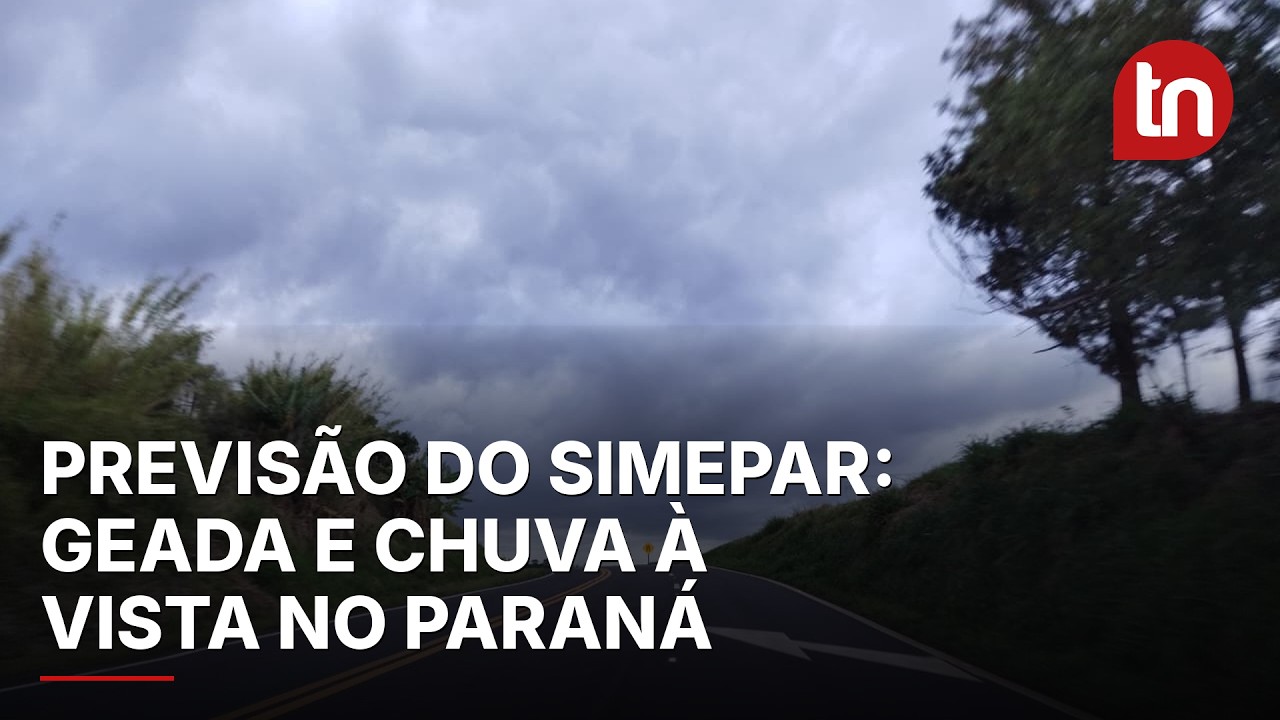 Paraná enfrenta semana de oscilações térmicas, risco de geada e volta da chuva na sexta