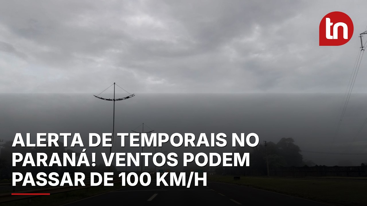 Paraná tem alerta de temporais e vendavais nas rodovias
