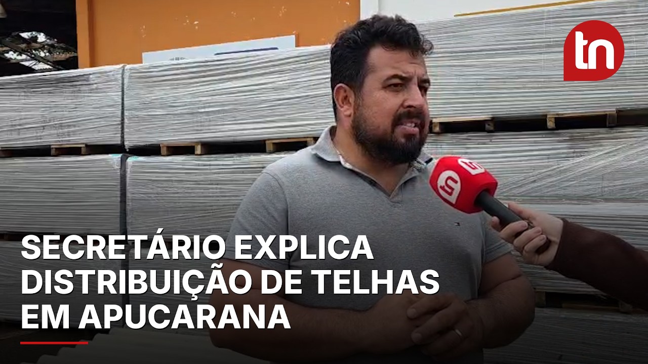 Secretário explica como funciona distribuição de telhas em Apucarana