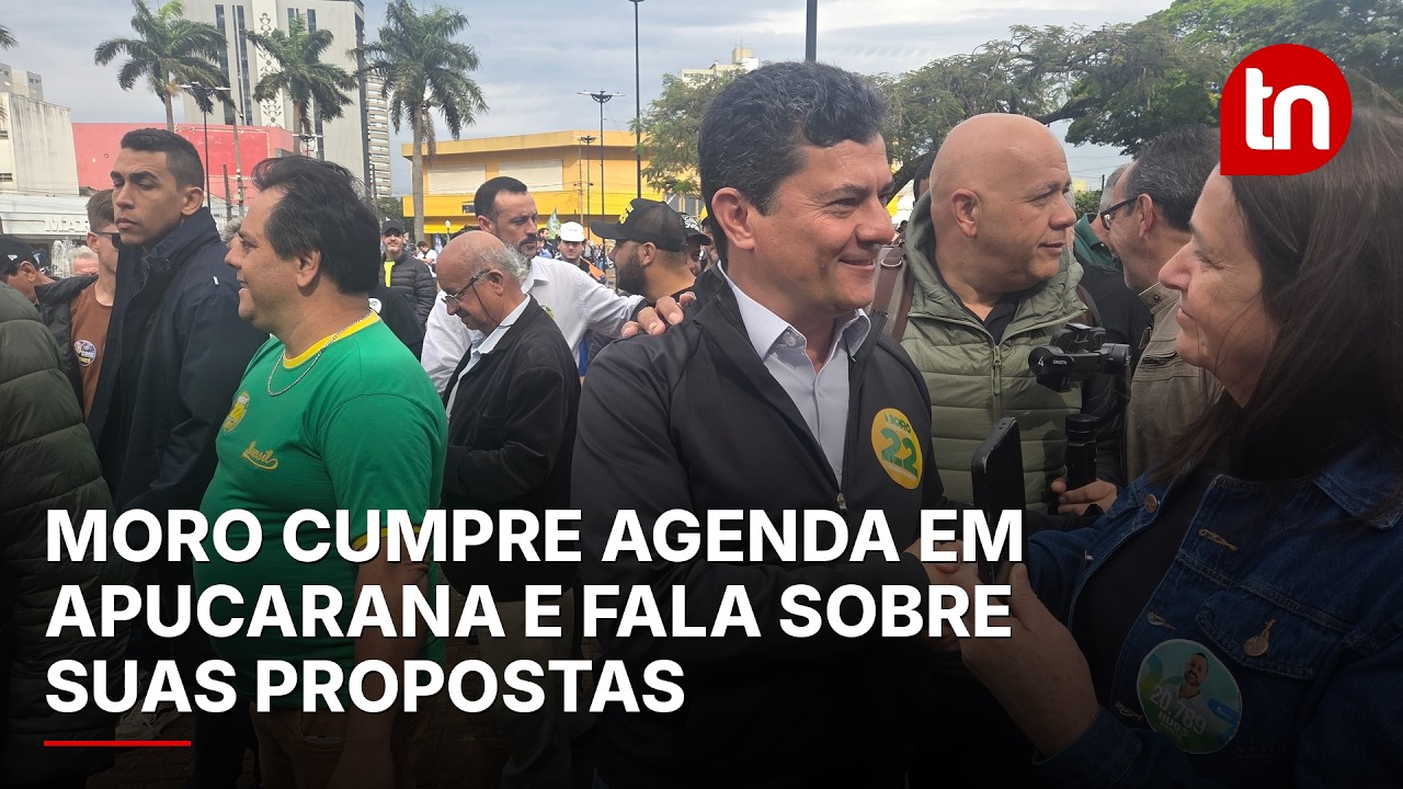 Sergio Moro cumpre agenda e apresenta propostas em Apucarana