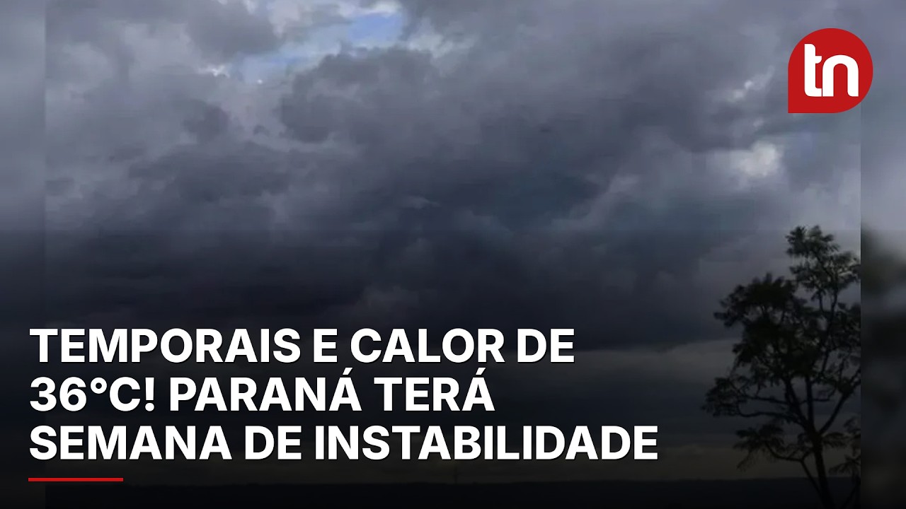 Simepar prevê tempestades com raios e rajadas de vento no Paraná