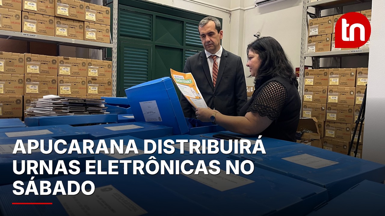 Apucarana realiza distribuição de urnas eletrônicas no sábado