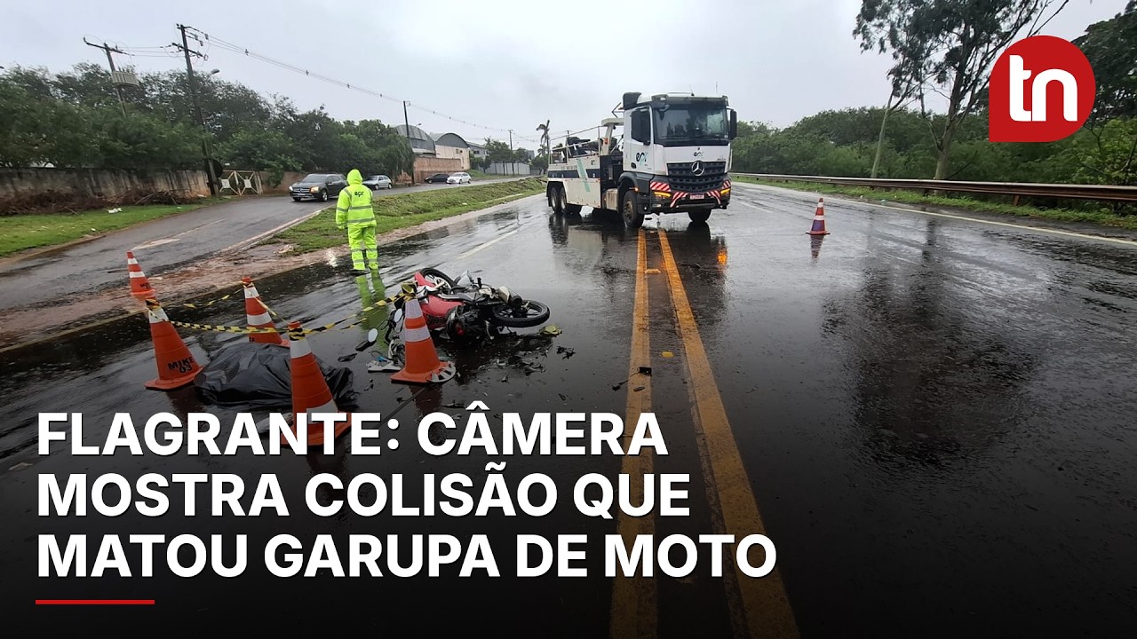 Câmera flagra acidente que matou uma pessoa e deixou outra ferida em Arapongas