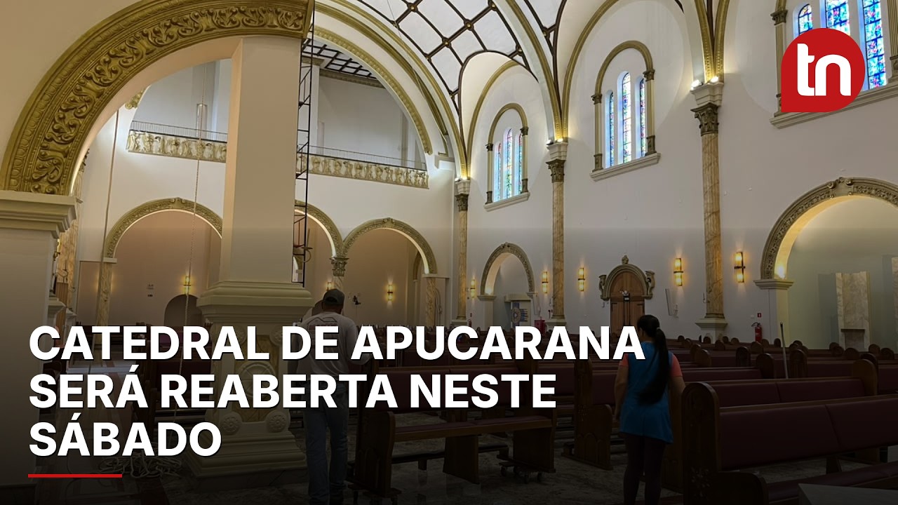 Catedral de Apucarana será reaberta neste sábado (10)
