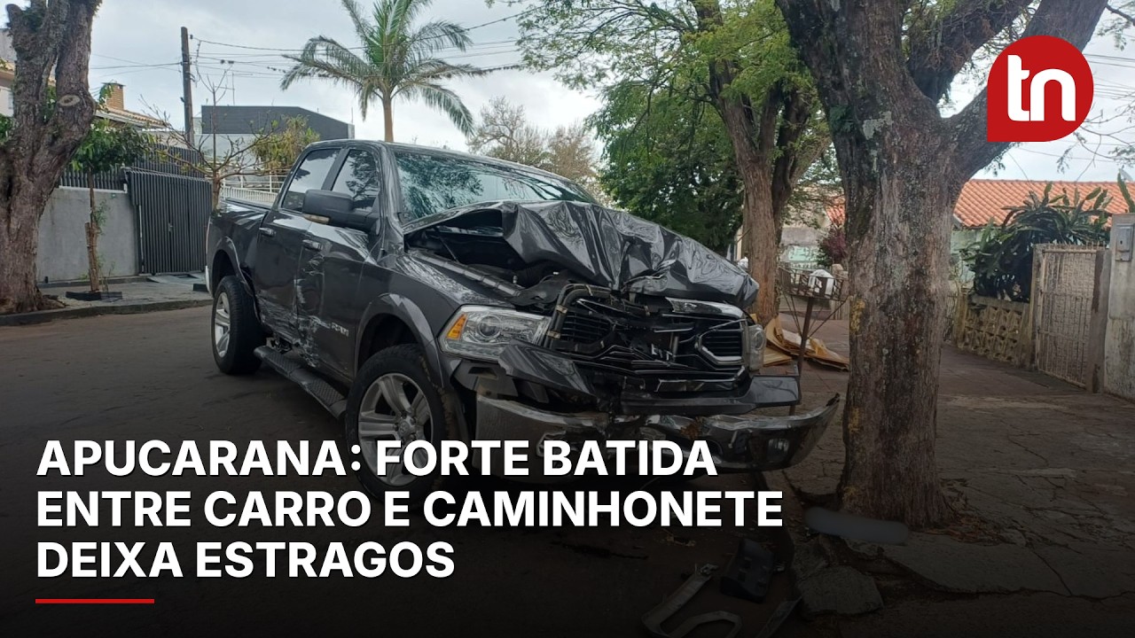 Colisão é registrada em local marcado por histórico de acidentes em Apucarana