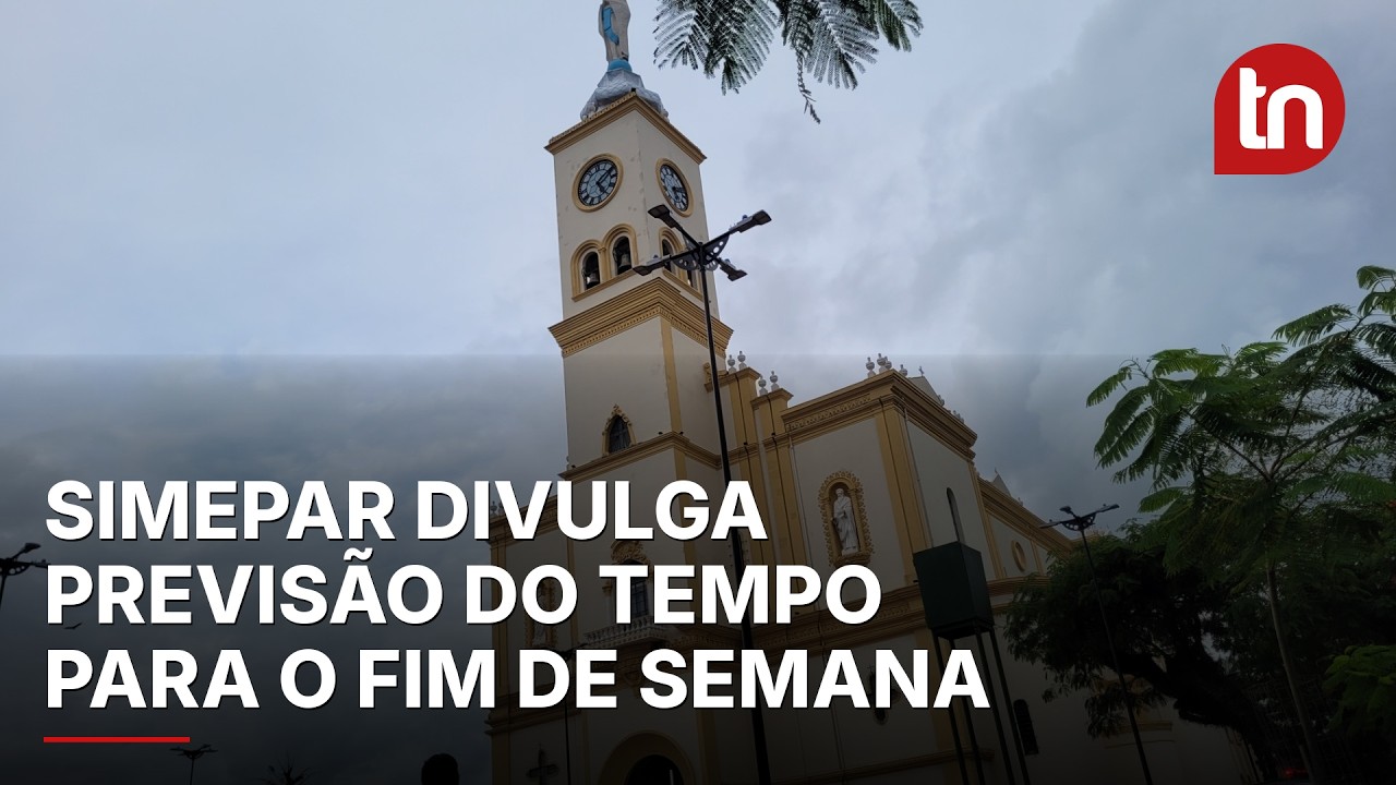 Simepar divulga previsão do tempo para o fim de semana