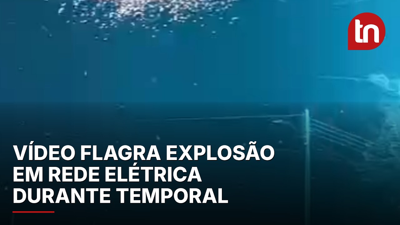 Vídeo flagra explosão em rede elétrica e ventos extremos durante temporal em Paranavaí (PR)