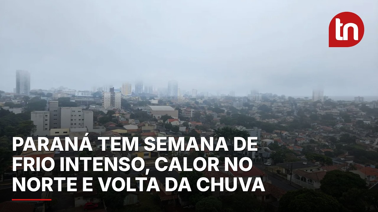 Paraná tem semana de frio intenso, calor no Norte e volta da chuva