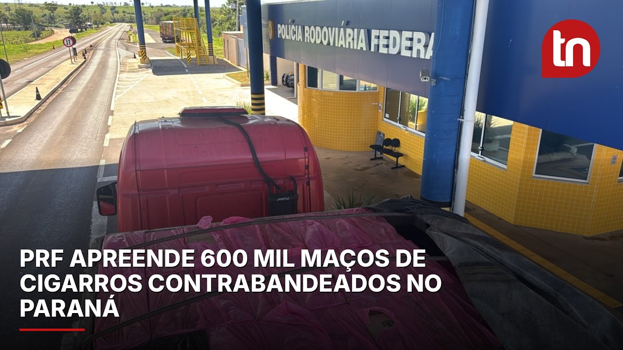 PRF apreende 600 mil maços de cigarros contrabandeados no Paraná