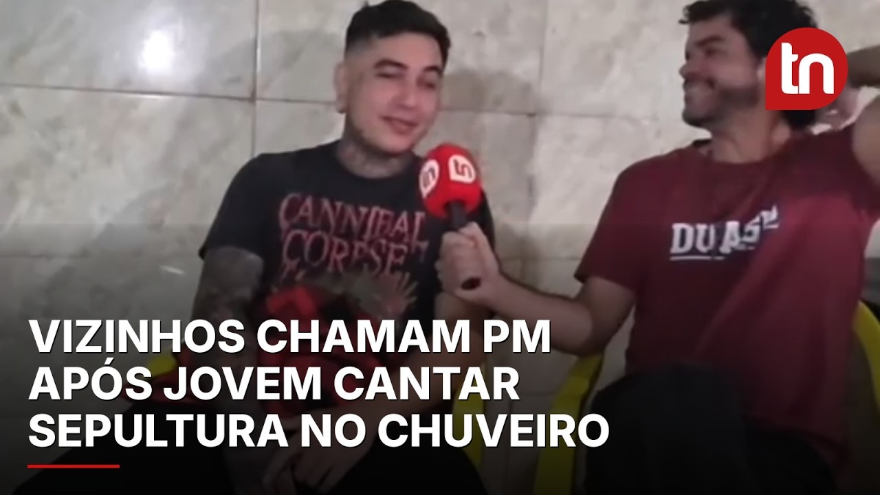 "Roqueiro do banheiro": quem é o jovem que cantou Sepultura no chuveiro e vizinhos pensaram que era surto