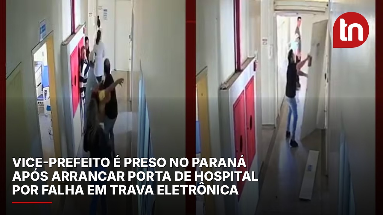 Vice-prefeito é preso no Paraná após arrancar porta de hospital municipal