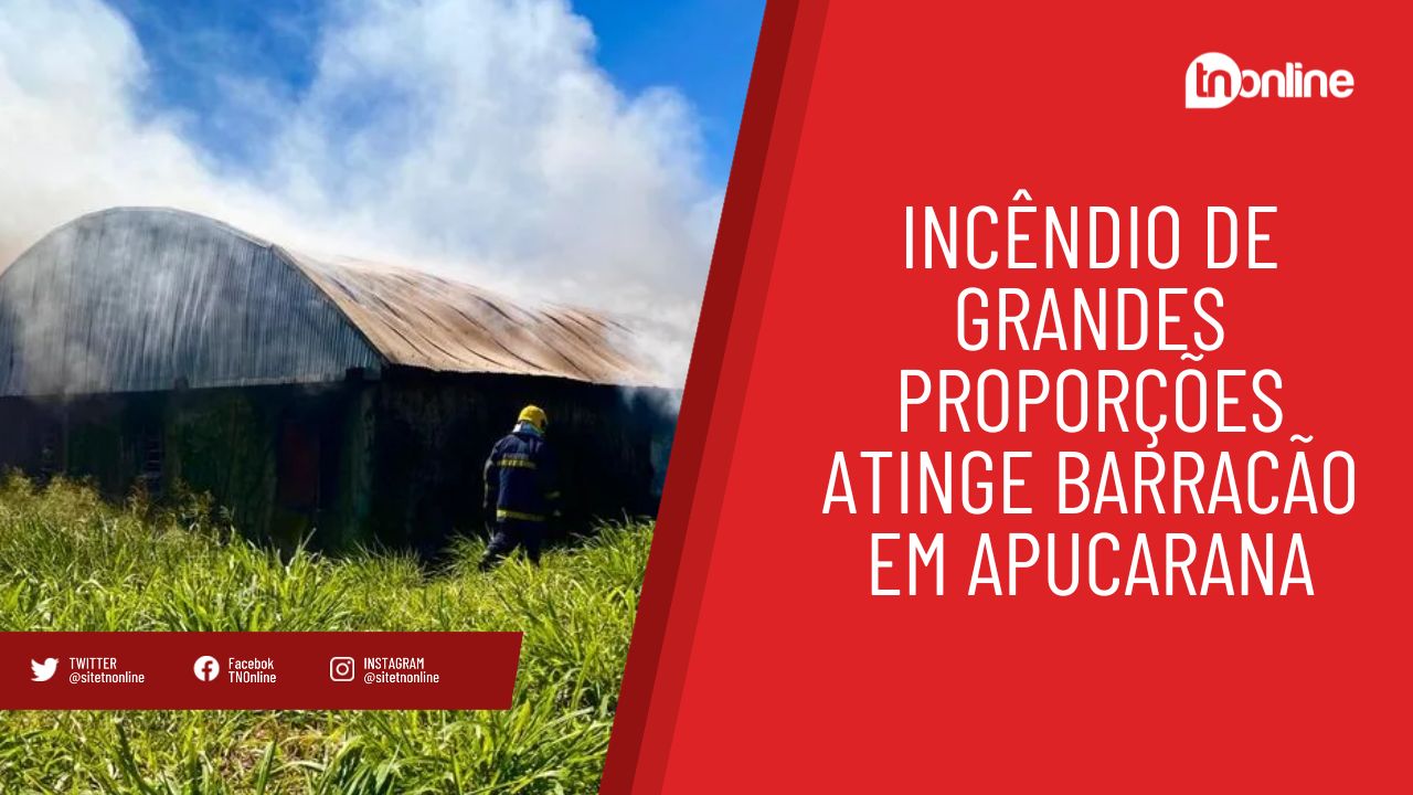Incêndio atinge barracão na Vila Nova