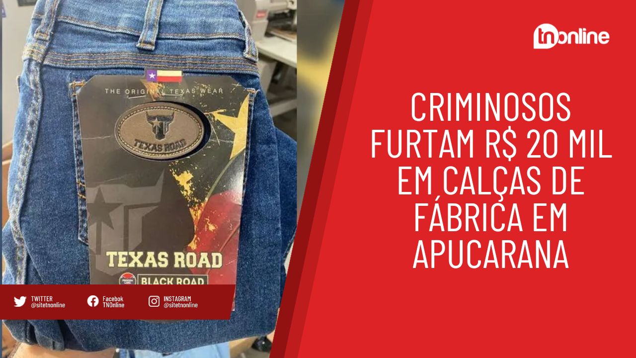 Bandidos são flagrados fugindo após furto em fábrica de Apucarana