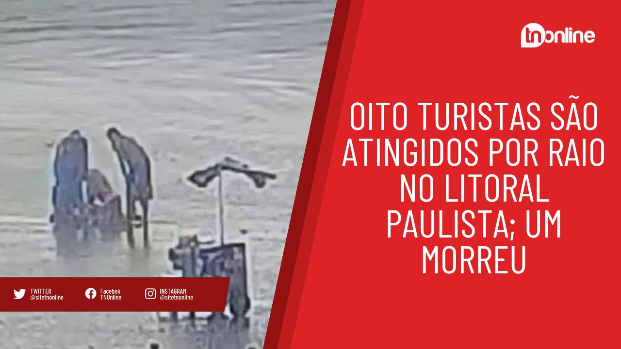 Banhistas são atingidos por raio em praia do litoral
