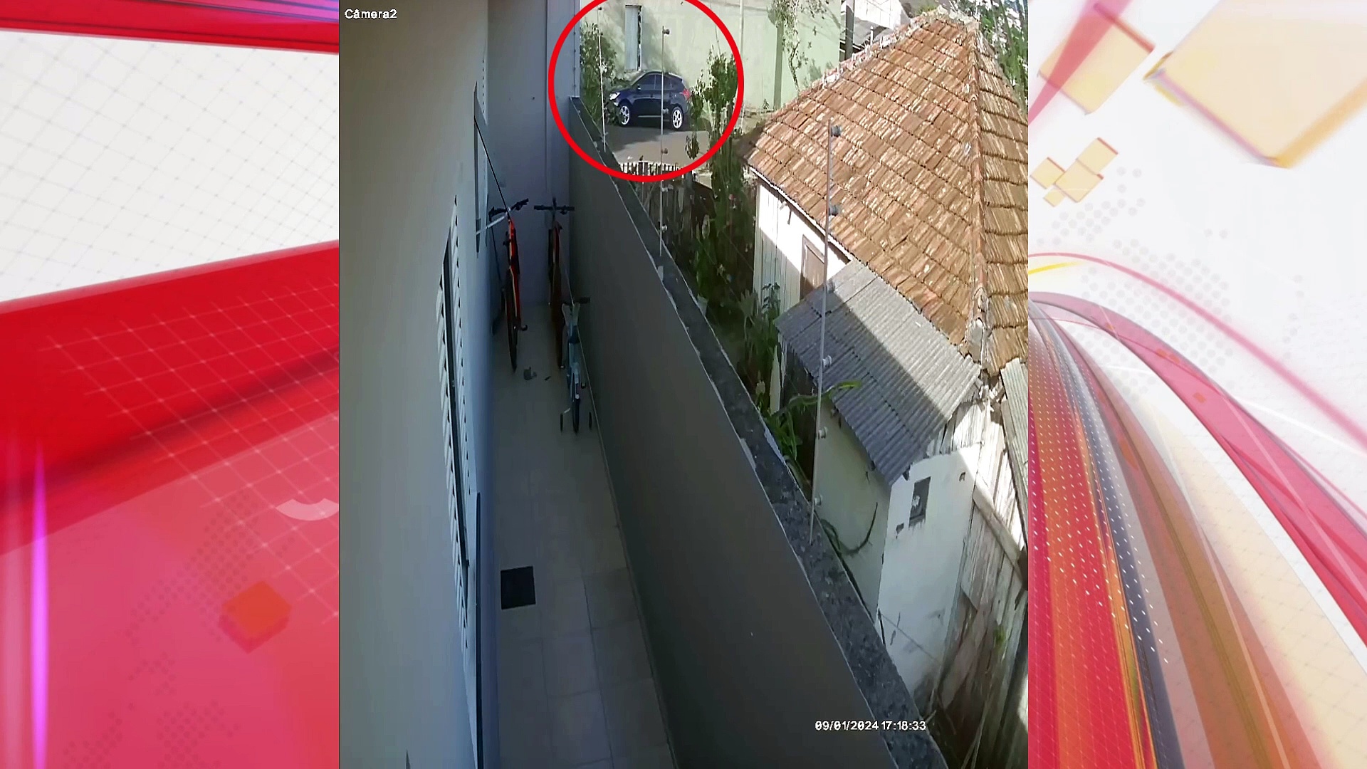 Câmera flagra casa sendo furtada em Apucarana; veja vídeo