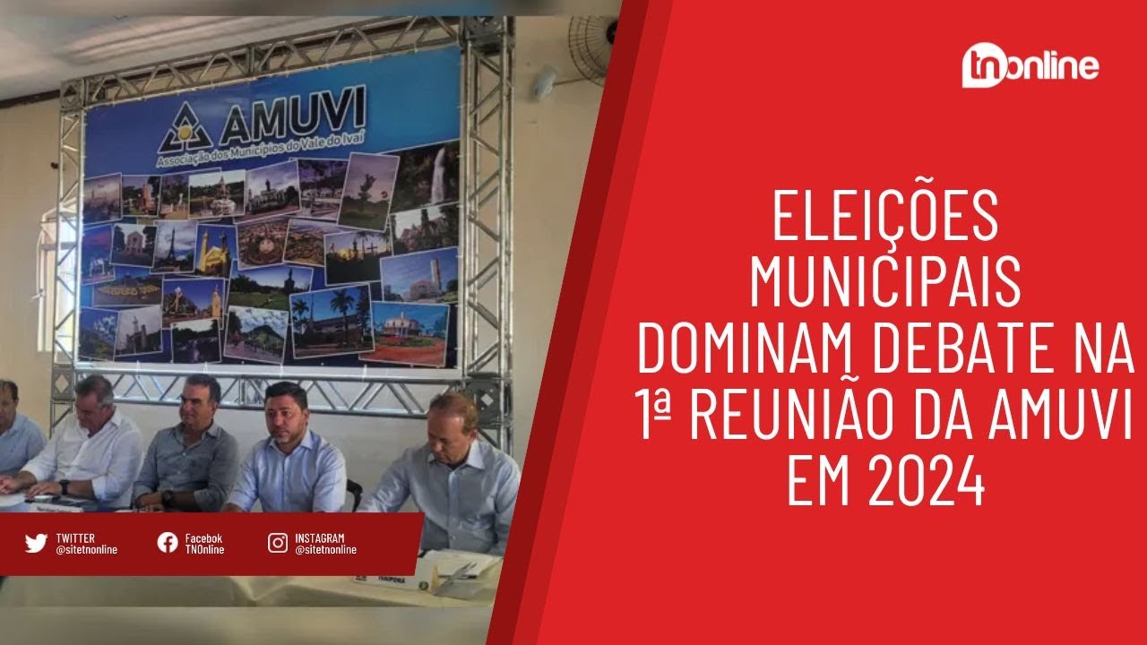Reunião da Amuvi ocorre nesta sexta-feira e trata sobre as eleições