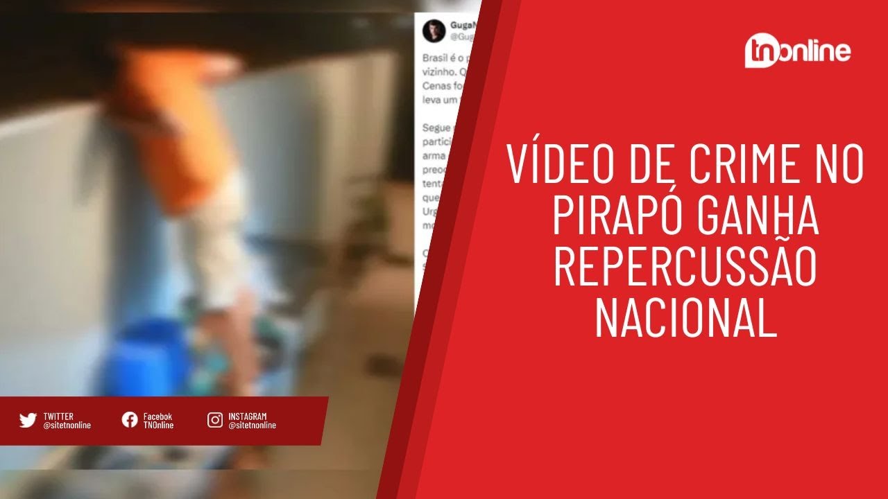 Vídeo de homicídio no Pirapó ganha repercussão nacional