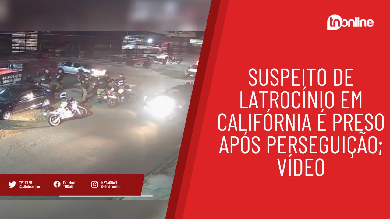 Suspeito de latrocínio em Califórnia é preso após perseguição; vídeo
