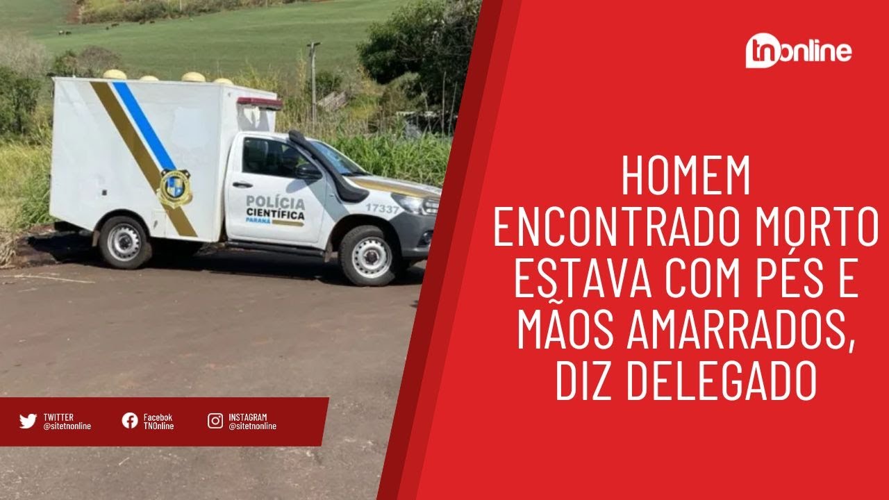 Corpo encontrado em Apucarana estava com pés e mãos amarrados