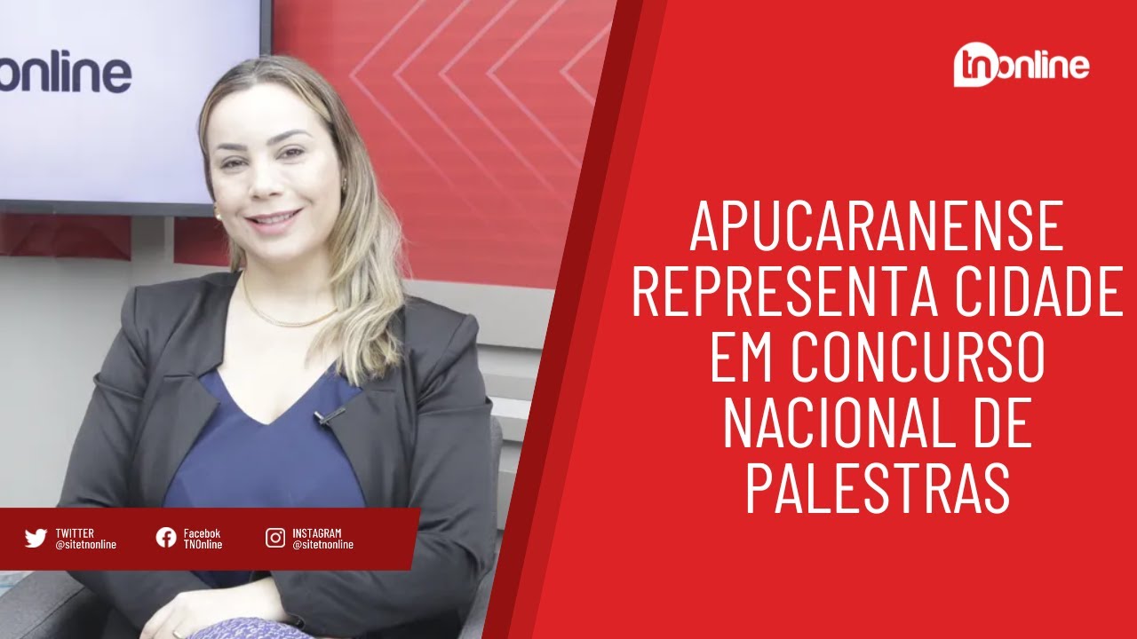 Apucaranense representa cidade em concurso nacional de palestras