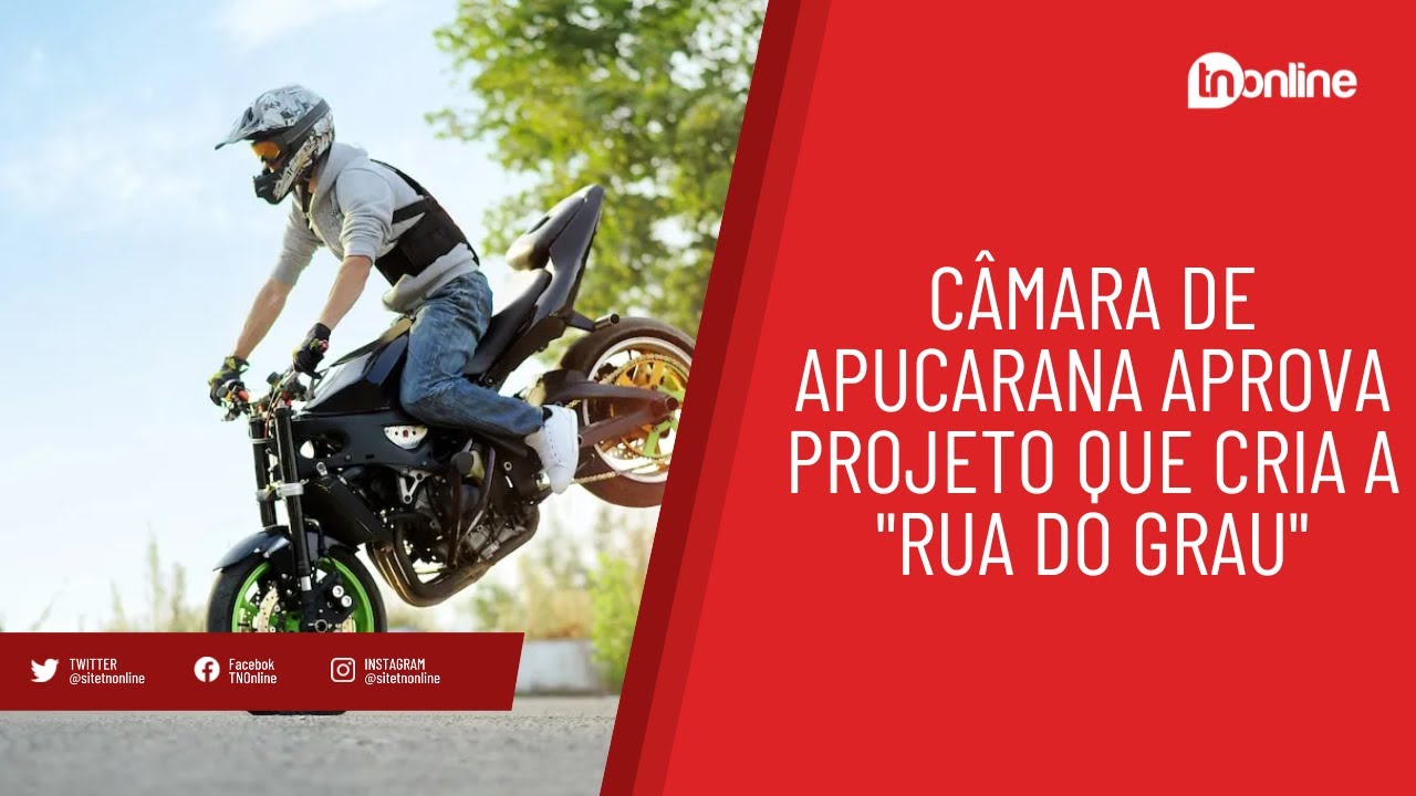 Câmara de Apucarana aprova projeto que cria a "Rua do Grau"