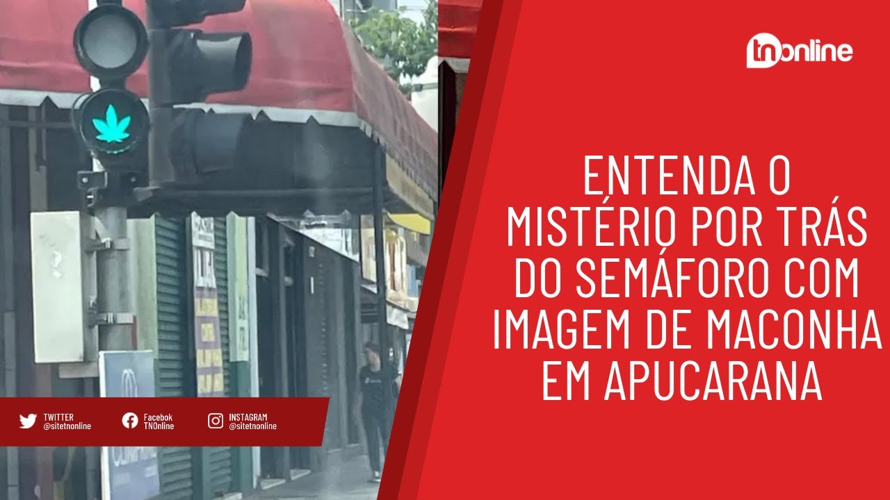 Entenda o mistério por trás do semáforo com imagem de maconha
