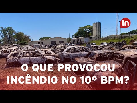 Veja o que pode ter provocado incêndio no pátio do 10º BPM