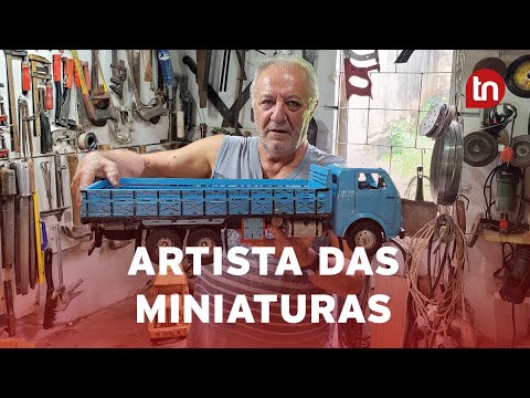 Apucaranense apaixonado por carros reproduz veículos em miniaturas