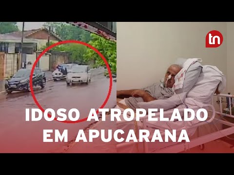 Câmera flagra atropelamento em Apucarana; vítima teve sequelas graves