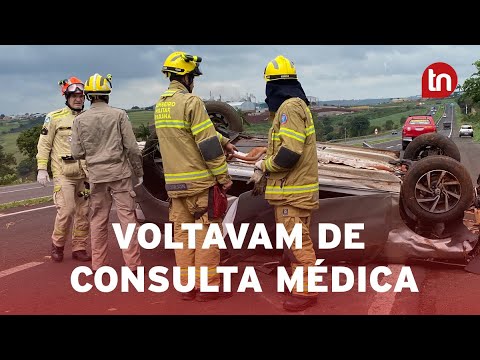 Grave! Pai e filho se ferem após capotamento na BR-376