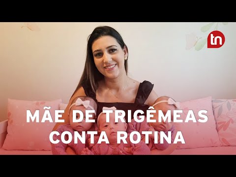 Mãe de trigêmeas tentou engravidar durante 11 anos: "Sonho realizado"