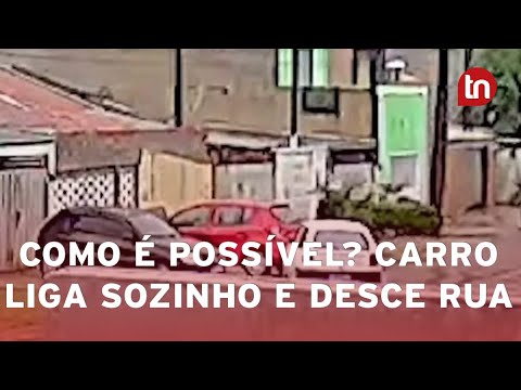 Carro fantasma? Veículo liga sozinho e provoca acidente no PR