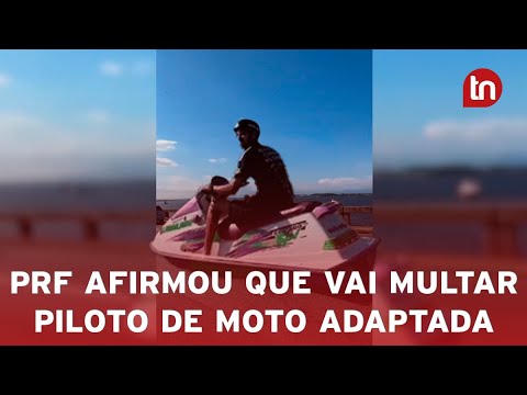 Homem anda com moto aquática adulterada e viraliza