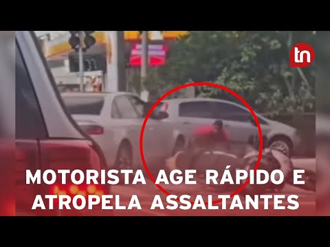 Motorista atropela assaltantes e impede roubo de moto