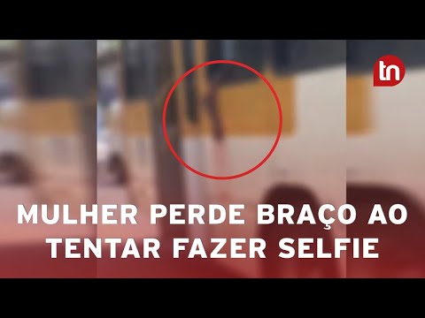 Passageira tenta fazer selfie em ônibus e tem braço arrancado