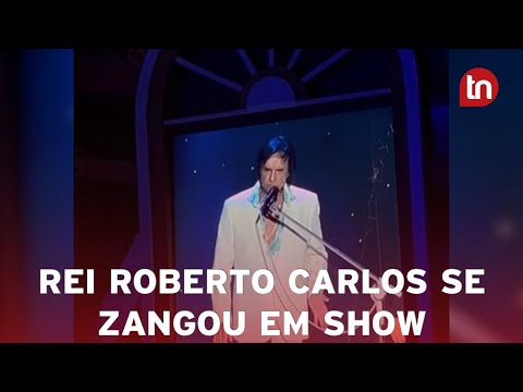 "Saiam daí!": Roberto Carlos dá bronca em fotógrafos durante show