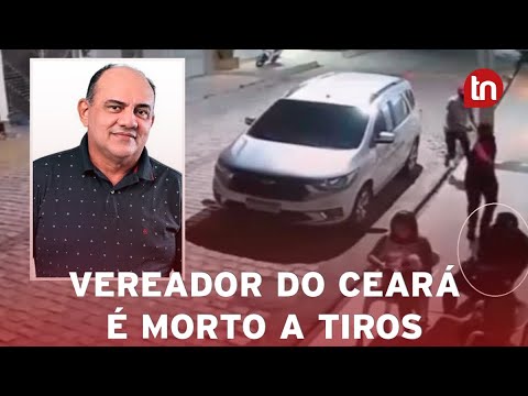 Vereador é morto a tiros na frente de casa; câmera flagra assassinato