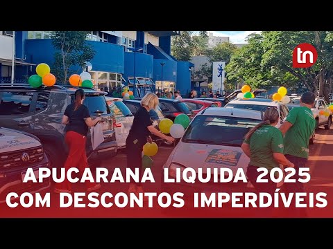 Apucarana Liquida começa com carreata e promete descontos imperdíveis