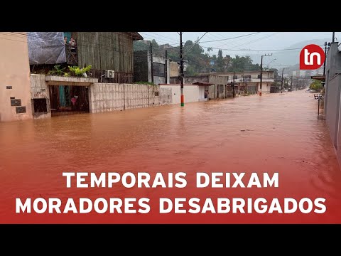 Chuvas fortes causam estragos em cidades de Santa Catarina