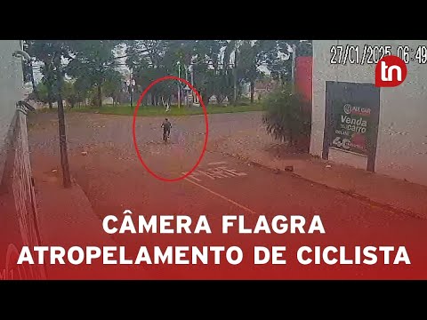 Imagens fortes! Câmera flagra acidente que matou ciclista de 20 anos
