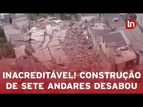 Veja momento em que prédio desaba na zona norte de São Paulo
