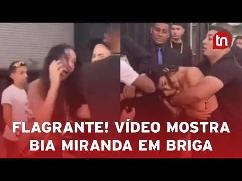 Bia Miranda, grávida, e Gato Preto se envolvem em briga em balada