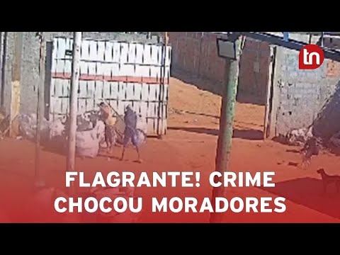Chocante! Câmera flagra assassinato brutal em galpão de reciclagem