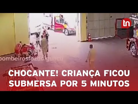Emocionante! Bombeiros salvam vida de criança afogada no Paraná