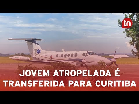Jovem atropelada em Apucarana é transferida para hospital em Curitiba