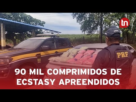 PRF apreende 90 mil comprimidos de ecstasy no Paraná