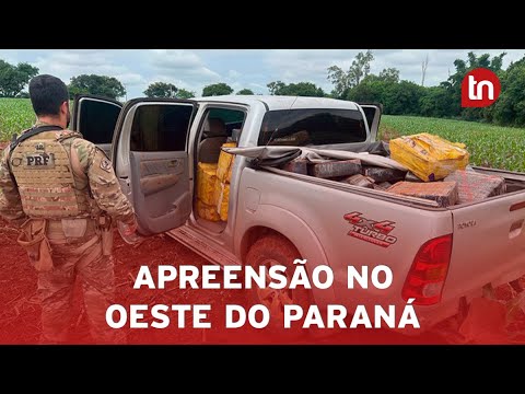 PRF encontra mais de uma tonelada de maconha em caminhonete clonada