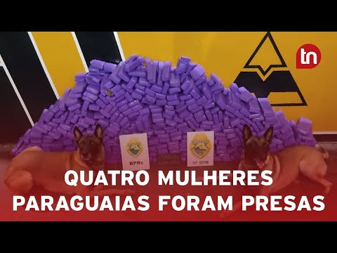 Paraguaias são presas por tráfico internacional de drogas no Paraná